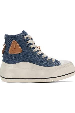 R13 Indigo Kurt Denim Sneakers
