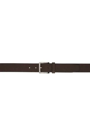 HUGO BOSS Brown Pin-Buckle Belt
