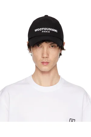 WOOYOUNGMI Black Embroidered Ball Cap