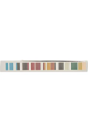Paul Smith Silver Signature Stripe Tie Bar