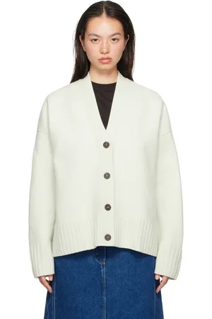 STUDIO NICHOLSON SSENSE Exclusive Off-White Sake Knit Cardigan