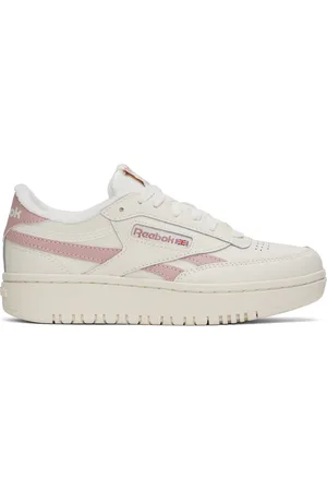Reebok Off-White & Pink Club C Double Revenge Sneakers