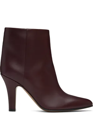 The Row Burgundy Prudens Boots