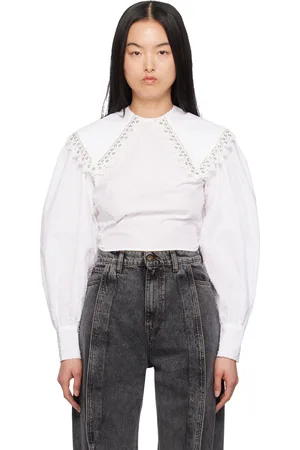 Charles Jeffrey Loverboy White Babydoll Blouse