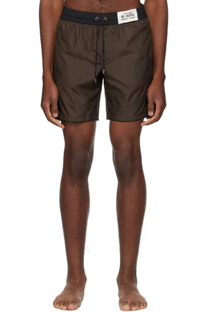 Dolce & Gabbana Brown Patch Swim Shorts