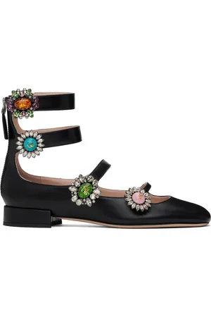 VALENTINO GARAVANI Black Preshoes Ballerina Flats