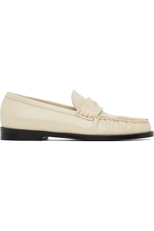 Staud Off-White Loulou Loafers