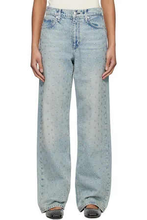 RAG&BONE Blue Shea Relaxed Straight Jeans