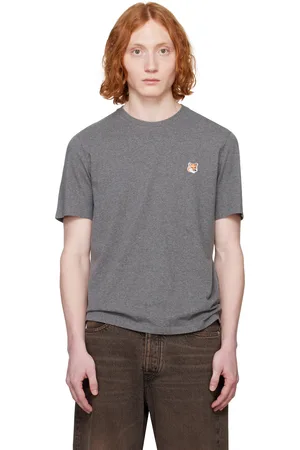 Maison Kitsuné Gray Fox Head Patch Regular T-shirt