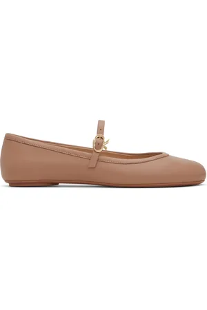 Gianvito Rossi Pink Carla Ballerina Flats
