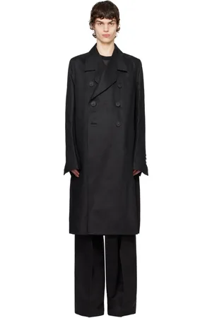 Rick Owens Black Hollywood Officer Coat