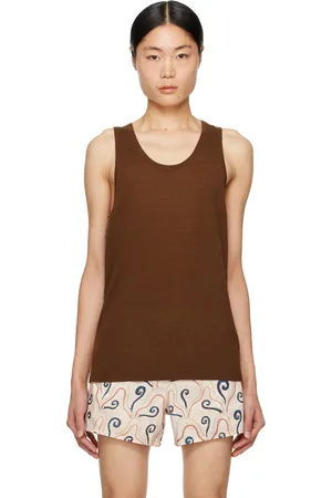 COMMAS Brown Scoop Tank Top
