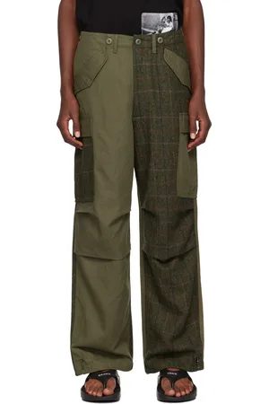 Maharishi Green Paneled Cargo Pants