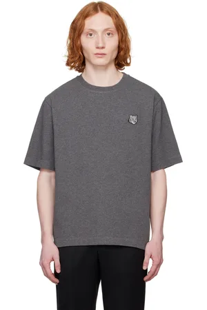 Maison Kitsuné Gray Bold Fox Head Patch Oversize T-shirt