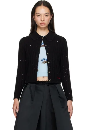 Shushu/Tong Black Sequins Cardigan
