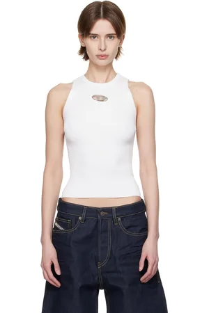 Diesel White M-Caddix Tank Top
