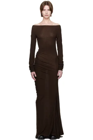 Holzweiler Brown Estella Solid Maxi Dress