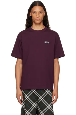 Burberry Purple Cotton T-Shirt