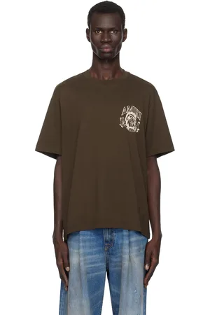AMIRI Brown Lion Outline T-shirt