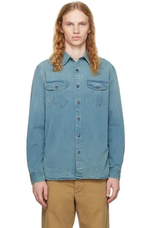 Ralph Lauren Blue Herringbone Work Shirt
