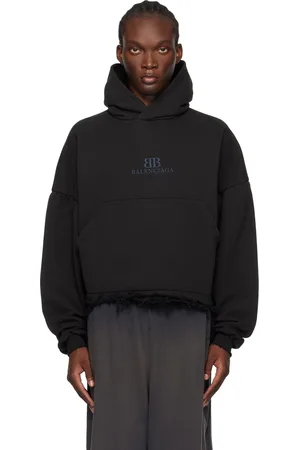 Balenciaga Black Raw Edge Hoodie