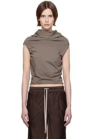Rick Owens Gray Hollywood Jersey Shroud T-shirt