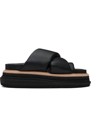 SACAI Black Multiple Sole Sandals