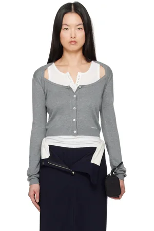 Shushu/Tong Gray Knit Cardigan