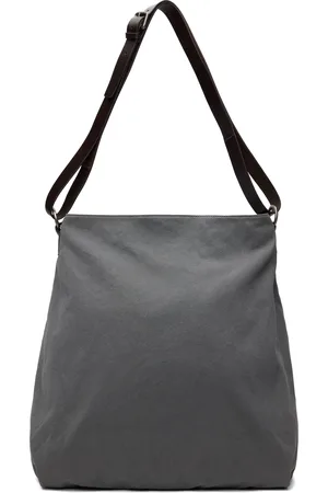 DRIES VAN NOTEN Gray Large Canvas Bag