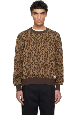 Wacko Maria Leopard Jacquard Knit Sweater