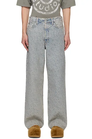 Acne Studios Blue Loose Fit 1981M Monogram Jeans