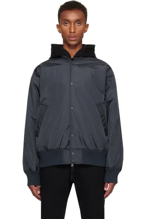 Reigning Champ Navy ECONYL Satin Nylon Stadium Jacket