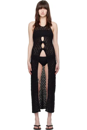 Holzweiler Black Wou Tape Maxi Dress