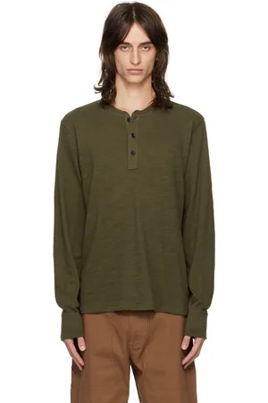 RAG&BONE Green Classic Flame Henley