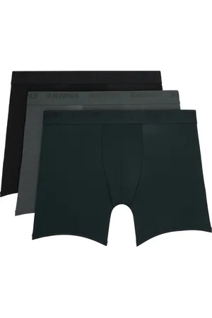 SKIMS Three-Pack Black Stretch 5 Boxer Briefs