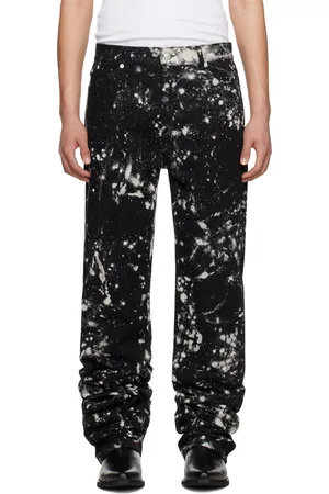 LU’U DAN Black Long Straight Jeans