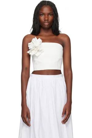 Kika Vargas SSENSE Exclusive White Gioconda Bandeau Top