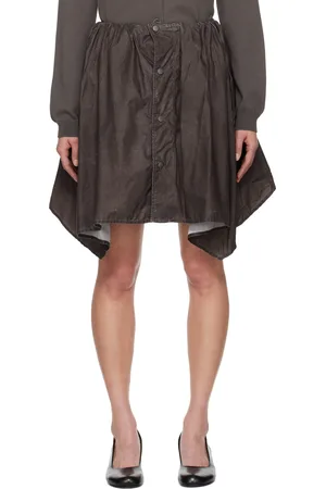 OUR LEGACY Brown Mainsail Miniskirt