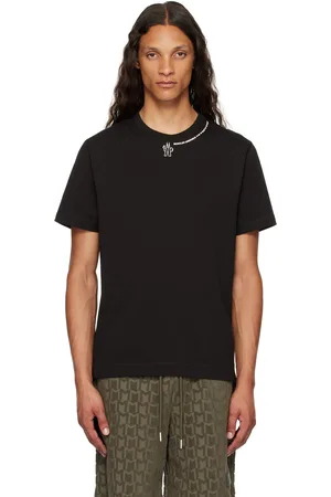 Moncler Black Printed Logo T-Shirt