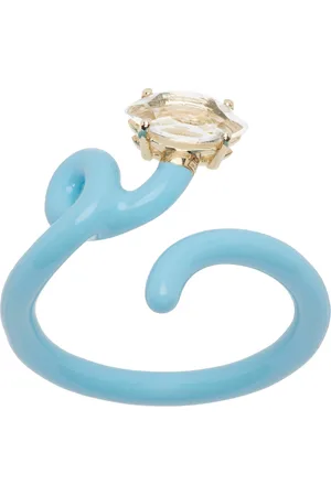 BEA BONGIASCA Blue Baby Vine Tendril Ring