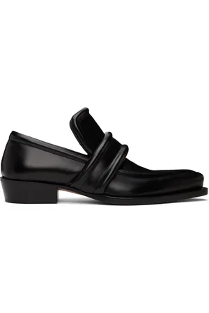 Bottega Veneta Black Spada Loafers