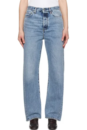 Totême Blue Twisted Seam Full-Length Jeans