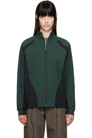 Hyein Seo Green Zip-Up Track Jacket