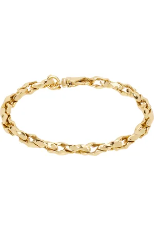 EMANUELE BICOCCHI Gold Hammered Chain Bracelet