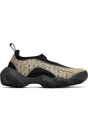Oakley Beige & Black Flesh Sandals