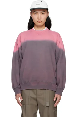 SACAI Gray & Pink Garment Dye Sweatshirt