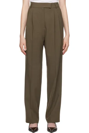 The Frankie Shop Khaki Bea Suit Trousers
