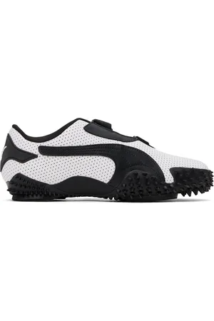 PUMA White & Black Mostro Perf Sneakers