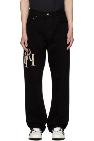 AMIRI Black Staggered Straight Jeans