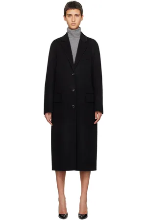 Stand Studio Black Savile Coat